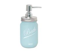 MSV Distributeur de Savon Verre Nassau Bleu