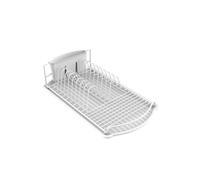 MSV Egouttoir à Vaisselle avec Plateau en Acier Blanc Mat
