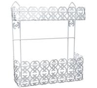 MSV Etagère de Douche 2 Niveaux à Fixer Agadir Blanc