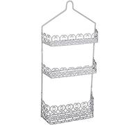 MSV Etagère de Douche à Fixer 3 Niveaux Acier Blanc Agadir