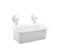 MSV Etagère Panier de Douche à ventouses Blanc