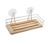 MSV Etagère Panier de Douche à ventouses en Bambou