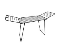 MSV - Étendoir à Ailes 18M - Tubes de Fer Noir, Acier et Polypropylène - Séchage Intérieur et Extérieur - Pratique et Résistant - Couleur Black Premium