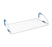 MSV 130086 Etendoir Balcon 10 metres, Métal, Blanc/Bleu/Rose/Vert