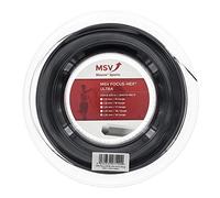 MSV Focus-Hex Ultra Saitenrolle 200m-Schwarz Corde de Tennis Mixte-Adulte, Noir, Taille Unique
