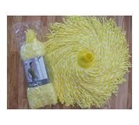 MSV Frise en Microfibre 150 g Blanc/Jaune, Multicolore