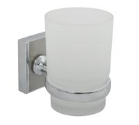 MSV Gobelet à Fixer Zinc Chromé Alba Transparent