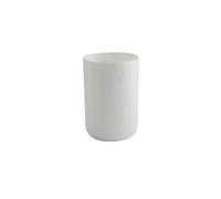 MSV - Gobelet INAGUA - Design Élégant pour Salle de Bain - Ø7,3 x 11,5 cm - Blanc - Idéal pour Accessoires de Toilette - Plastique Résistant - Finition Lisse