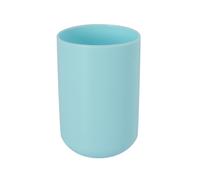 MSV - Gobelet INAGUA - Design Élégant pour Salle de Bain - Ø7,3 x 11,5 cm - Vert Pastel - Idéal pour Accessoires de Toilette - Plastique Résistant - Finition Lisse