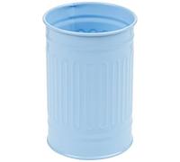 MSV - Gobelet Modèle Habana - en Acier - 7,3 x 11,5 x 7,3 cm - Élégant et Pratique pour Votre Salle de Bain - Design Moderne - Idéal pour Un Usage Quotidien - Bleu Pastel