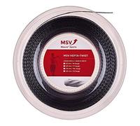 MSV Hepta Twist Bobine de Cordage Tennis, Mixte Adulte, Hepta Twist, Noir
