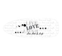 MSV, Housse de Rechange pour Table à Repasser 100% Coton avec Cordons, Housse Universelle, Rembourrage en Polyester, Lavable à 40 °, Coloris Love, 145x61cm