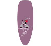 MSV - Housse de Repassage 100% Coton avec Liens - Polyester - Motifs Assortis - 125 x 43 cm - Pink Pattern - Adaptée à Tous Types de Tables - Surface Antidérapante