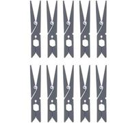 MSV Lot de 10 Pinces à Linge Incassables Gris