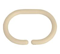 MSV Lot de 12 Anneaux pour Rideaux de Douche Beige