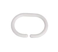 MSV Lot de 12 Anneaux pour Rideaux de Douche Blanc