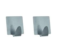 MSV Lot de 2 Crochets adhésifs Mural INOX