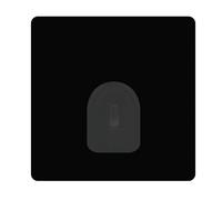 MSV Lot de 2 Crochets adhésifs muraux repositionnables Noir