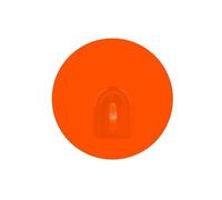 MSV Lot de 2 Crochets Rond Mural repositionnables Orange
