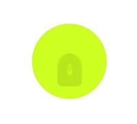 MSV Lot de 2 Crochets Rond Mural repositionnables Vert Anis