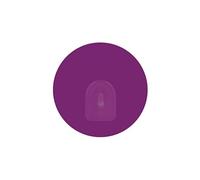 MSV Lot de 2 Crochets Rond Mural repositionnables Violet
