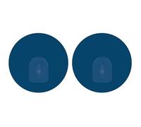 MSV Lot de 2 Crochets Rond muraux repositionnables Bleu Marine