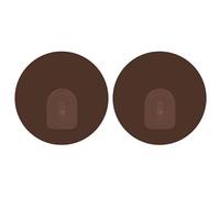 MSV Lot de 2 Crochets Rond muraux repositionnables Chocolat