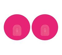 MSV Lot de 2 Crochets Rond muraux repositionnables Rose Fuschia