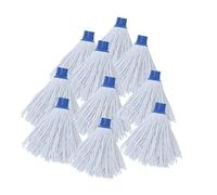 MSV Lot de 24 Franges à serpillière de Rechange en Coton 150gr Blanc