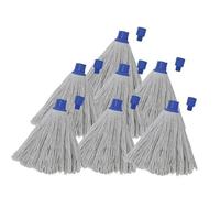 MSV Lot de 24 Franges à serpillière de Rechange en Coton supérieur 220gr Blanc - Embout héxagonal