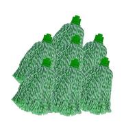 MSV Lot de 24 Franges à serpillière de Rechange en Microfibre Vert