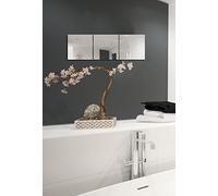 MSV Lot De 3 Miroirs Adhesifs Aluminuim & Verre