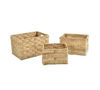 MSV Lot de 3 paniers en Jacinthe d'eau