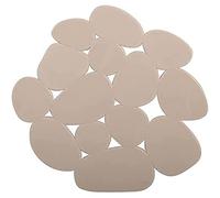MSV Lot de 4 Tapis antiderapants de Douche ou Baignoire PVC Galets 12x13cm Beige