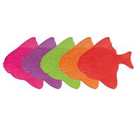 MSV Lot de 5 Tapis de Douche antidérapants pour Baignoire avec ventouses Env. 16,5 x 16 cm