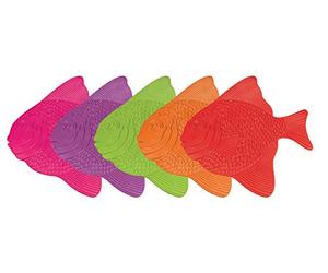 MSV Lot de 5 Tapis de Douche antidérapants pour Baignoire avec ventouses Env. 16,5 x 16 cm