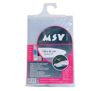 MSV, Molleton pour Table à Repasser, en Polyester, 130x43cm, s'adapte à Toutes Les Tables à Repasser. Montage Simple, Lavable à 40 °, Découpe Facile, Convient pour Le Repassage à la Vapeur