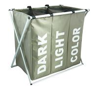 MSV Panier à linge DARK LIGHT COLOR Taupe