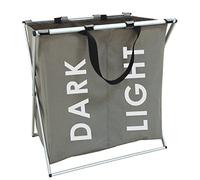 MSV Panier à Linge Dark Light Taupe