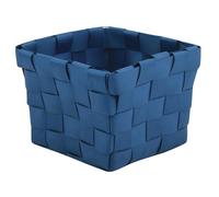 MSV Panier de Rangement 10x10x7,5cm Bleu Marine