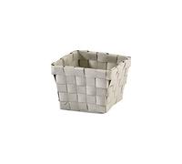 MSV Panier de Rangement 10x10x7,5cm Taupe