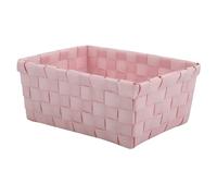 MSV Panier de Rangement 19x14x8cm Rose Pastel