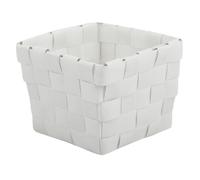 MSV Panier Rangement Blanc tressé 10x7.5x10