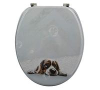 Abattant WC - MDF - Charnières Inox - Doggy Bath - Gris MSV
