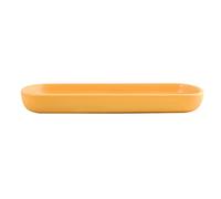 MSV - Plateau Céramique - Maonie Safran Mat - Élégant Et Pratique - Multi-usages pour Bijoux Et Cosmétiques - Design Décoratif - 20 x 12 cm - Facile à Nettoyer