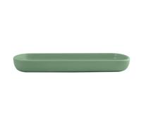 MSV - Plateau Céramique Maonie - Élégant et Pratique - Idéal pour Ranger des Bijoux - des Cosmétiques - Multi-usages à la Fois Pratique et Décorative - Vert Basil Mat