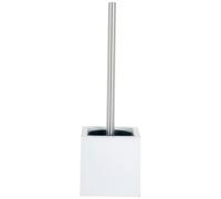 MSV - Porte brosse wc mdf et inox blanc