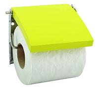 MSV Porte Rouleau Papier WC Mural MDF & INOX Vert Anis