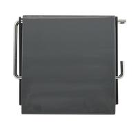 MSV - Porte Rouleau Papier WC Mural - PS & Acier Chromé - pour Stockage Douche et Accessoires de Bain - Blanc - Idéal pour Produits de Soins Personnels