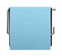 MSV Porte Rouleau Papier WC Mural PS & Acier chromé Bleu Ciel